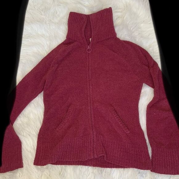 Fuzzy Zip Up Sweater - Picture 2 of 4